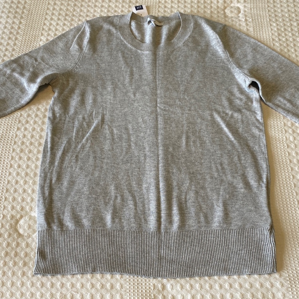 GAP Gray Crew Neck Sweater